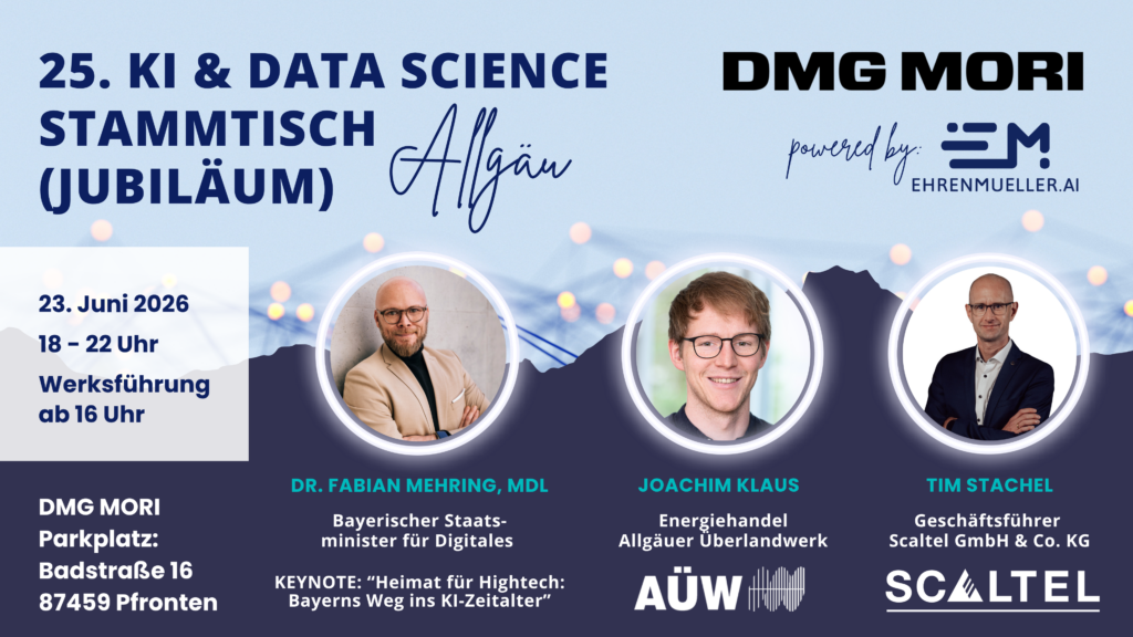 25. KI & Data Science Stammtisch Allgäu_Visual mit Speaker