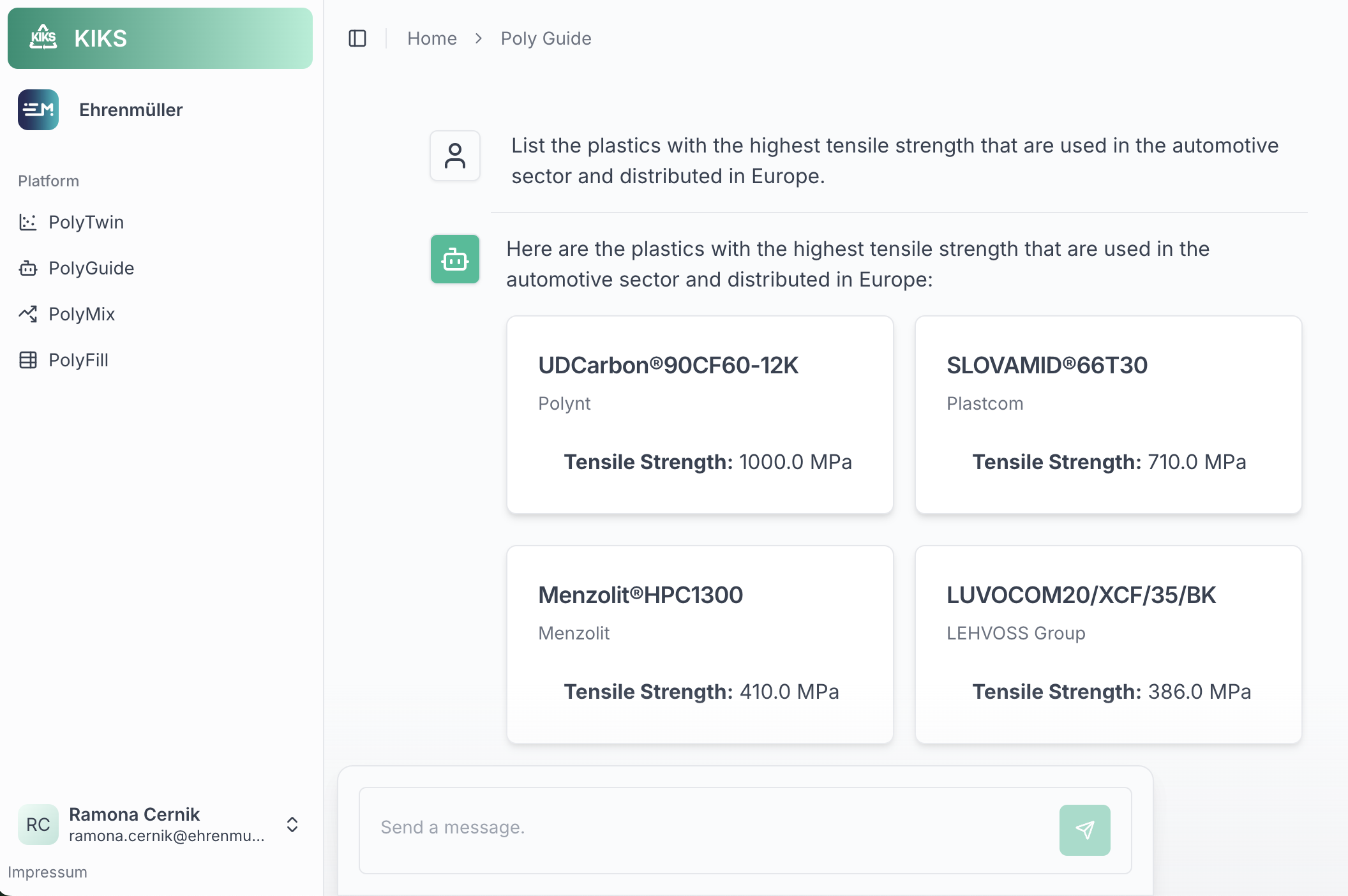 KIKS - PolyGuide - Custom Chatbot