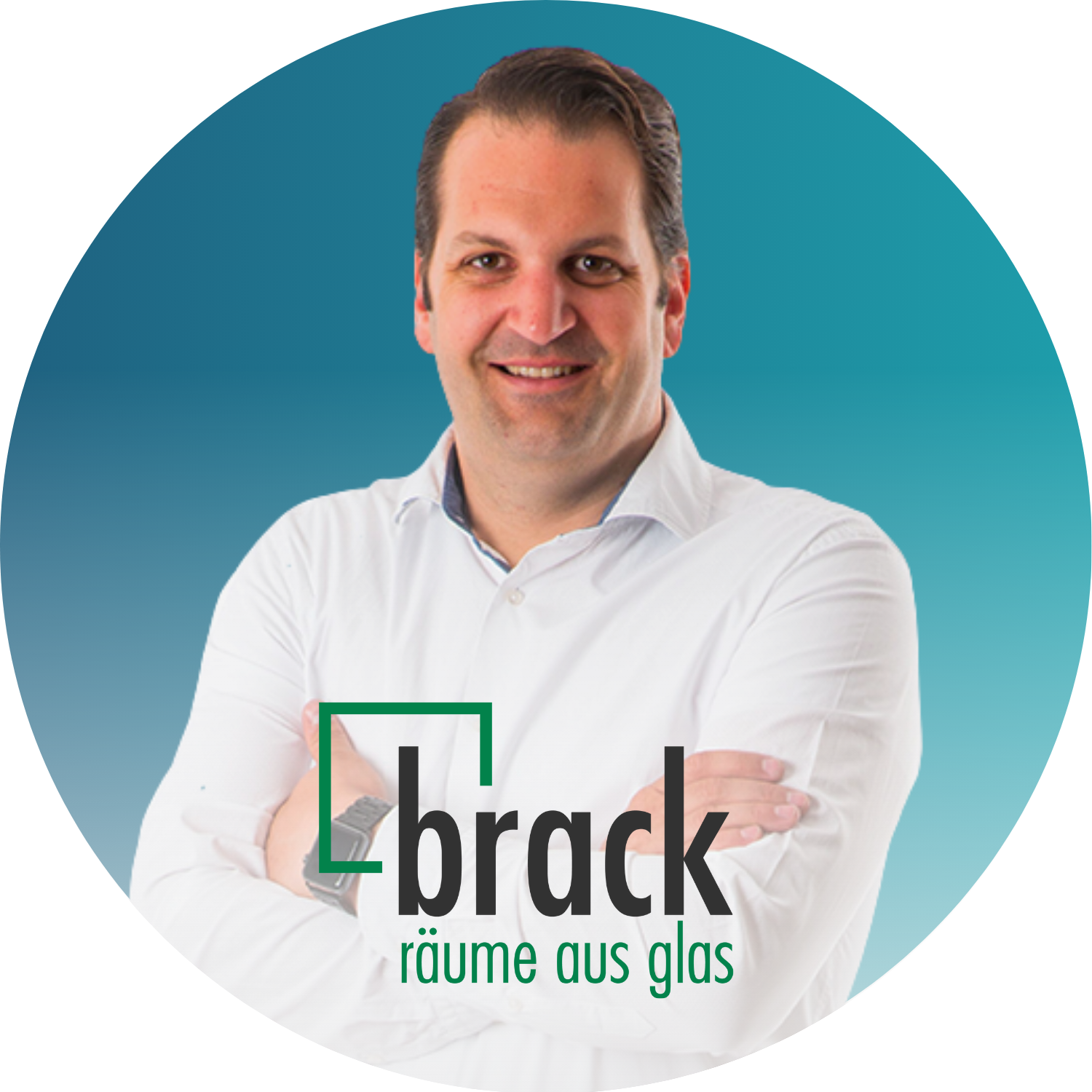 Matthias Brack mit Logo