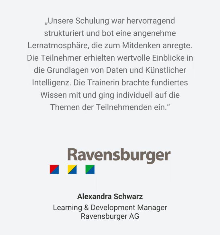 Testimonial - Ravensburger - Schulungen_grau